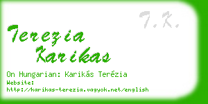 terezia karikas business card